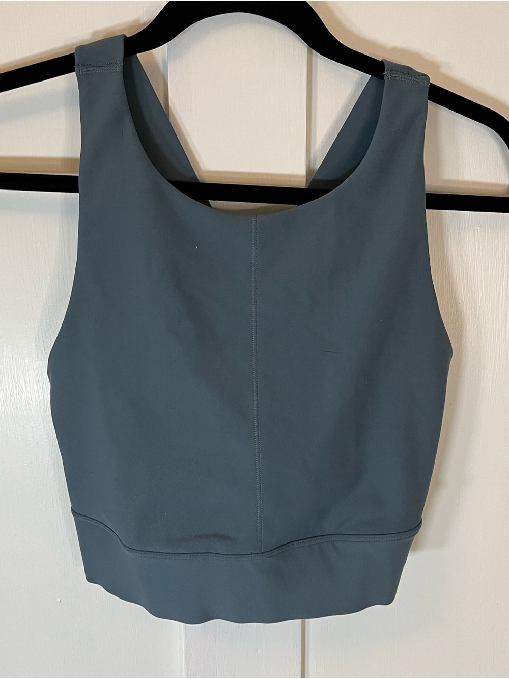 Old Navy Slate Blue High-Neck Sports Crop